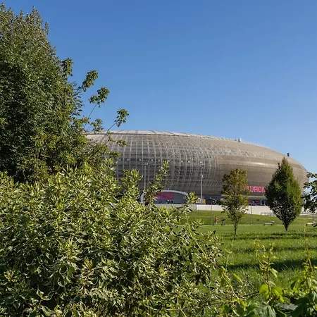 Solaris Park Apartment Tauron Arena By Renters Prestige Krakau Exterior foto